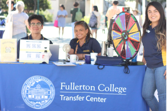 Transfer Center staff at a table