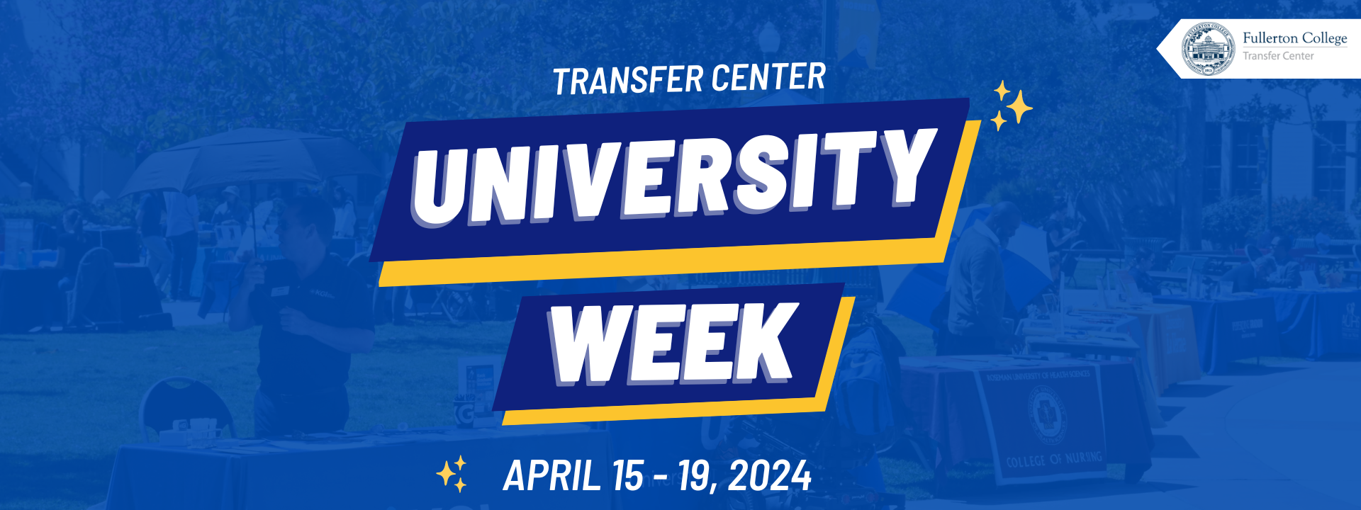 University Week April 15-19. Click for list of events