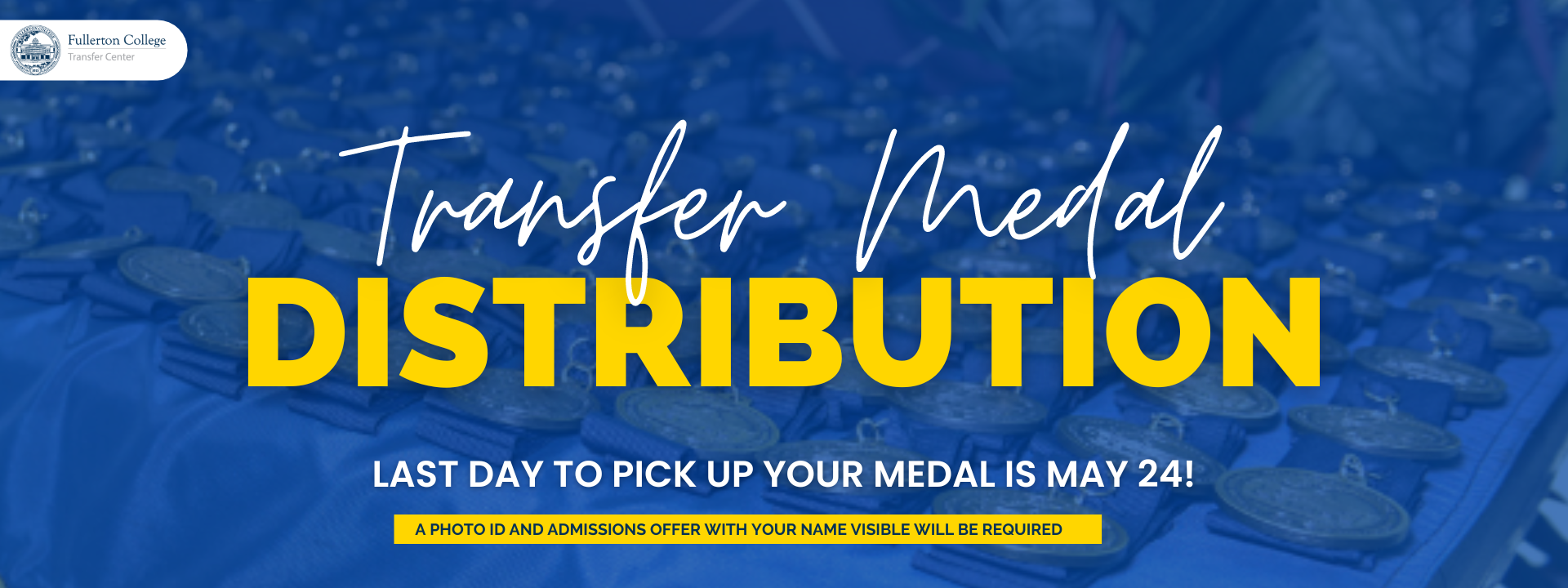 Banner Ad for the Transfer Medal Distribution