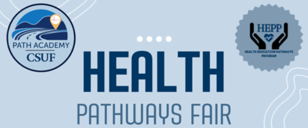 Banner ad for the CSUF Health Pathways Fair