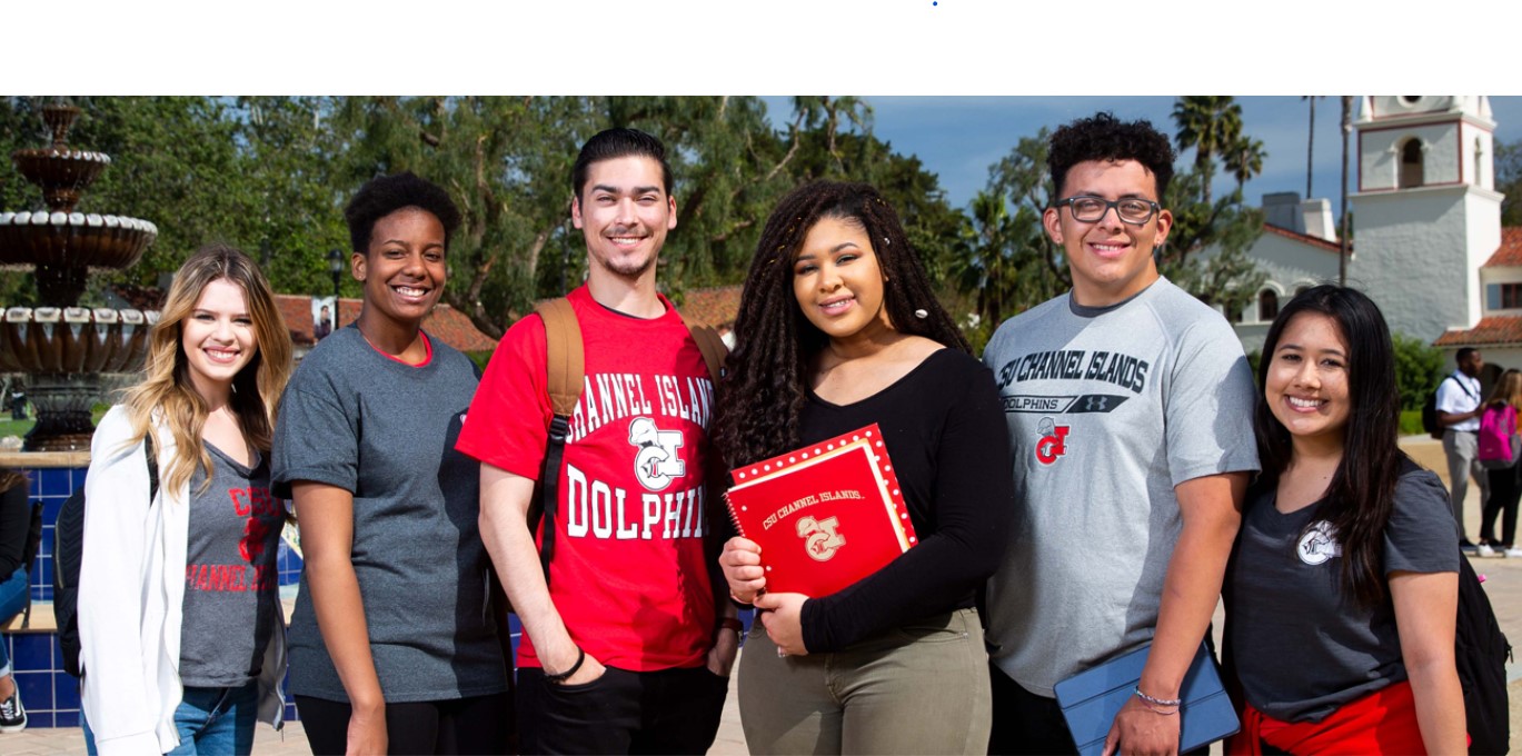 Banner of diverse Cal State Students